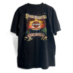 Harley Davidson Motorcycles Bahamas Graphic Tee Black Orange Mens Size XL